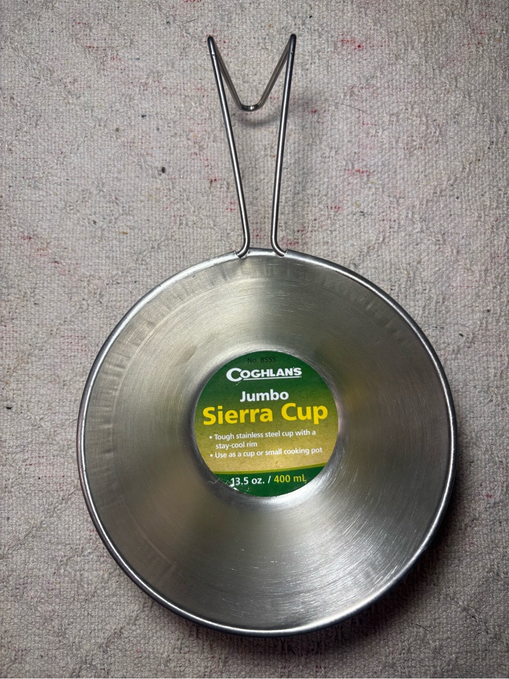 Jumbo Sierra Cup - Stainless Steel Silver